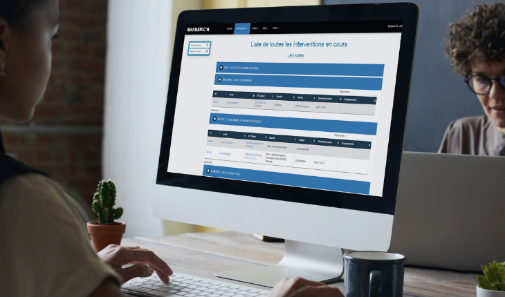 screenshot of myB2O Interventions